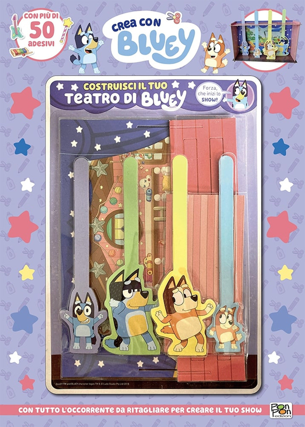 Copertina del libro BLUEY. CREA CON BLUEY. COSTRUISCI IL TEA