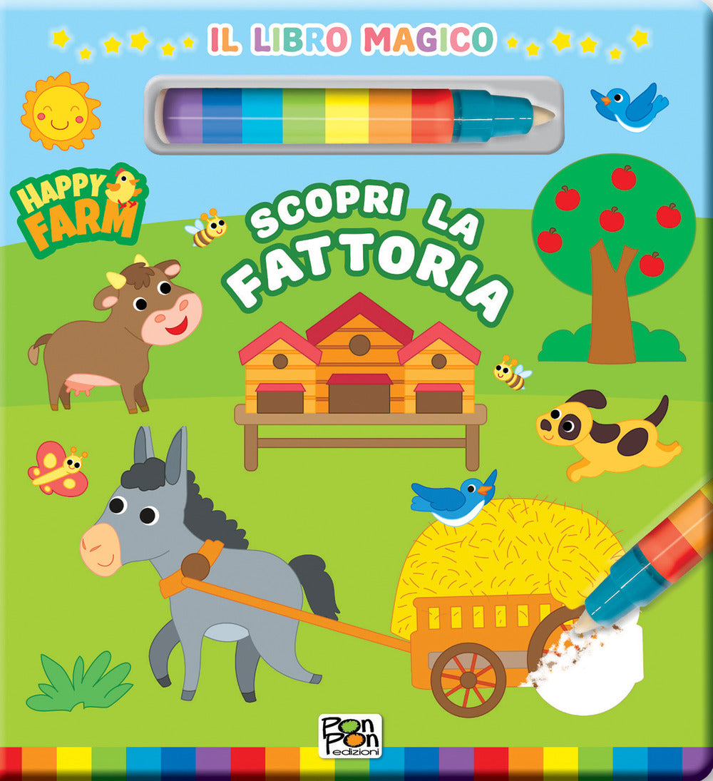 Copertina del libro HAPPY FARM. LIBRO MAGICO. SCOPRI LA FATT