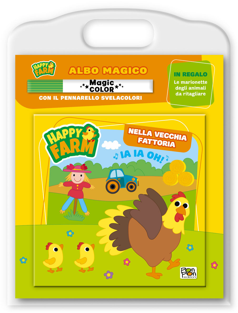 Copertina del libro HAPPY FARM. ALBO MAGICO. NELLA VECCHIA F