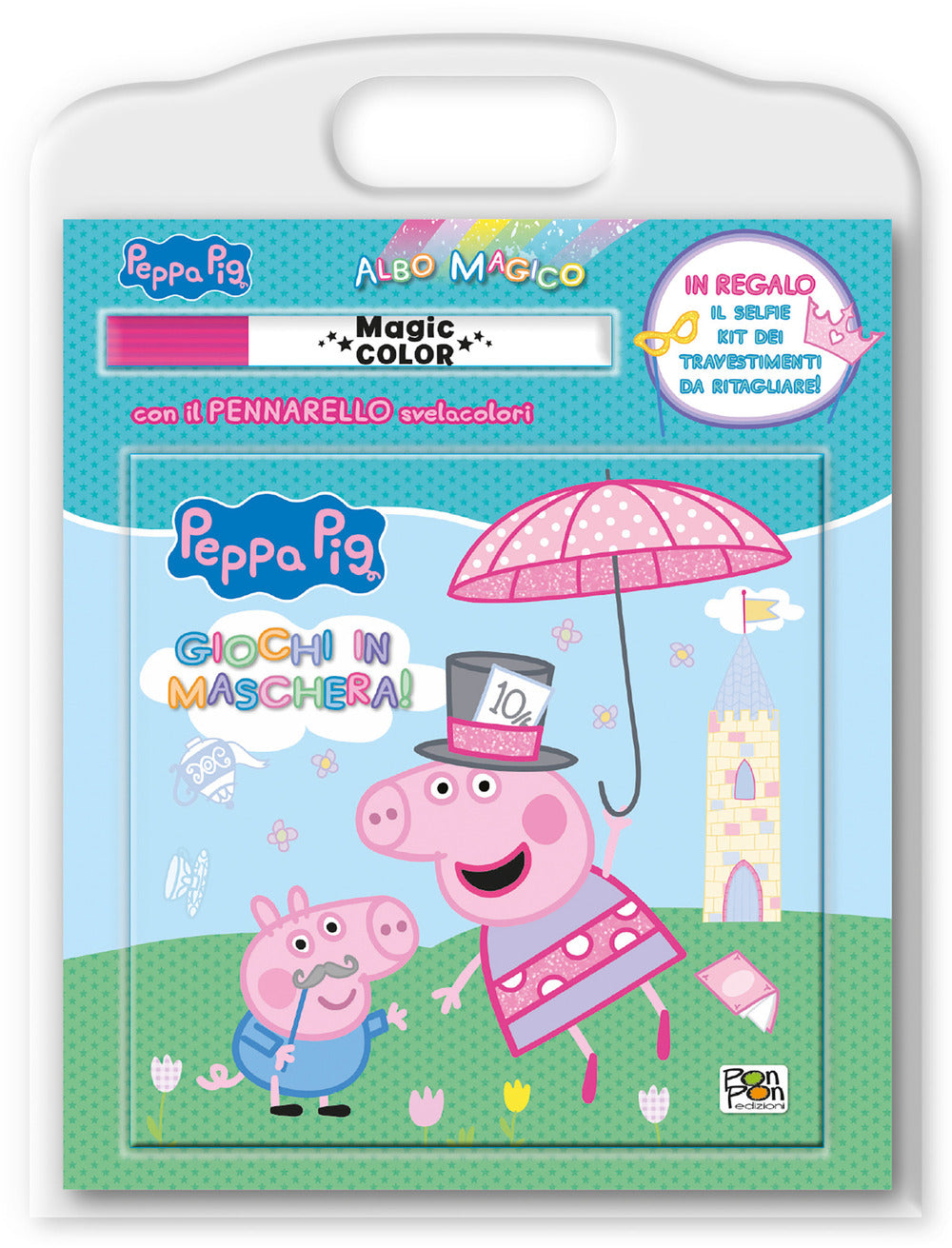 Copertina del libro PEPPA PIG. ALBO MAGICO. GIOCHI IN MASCHE