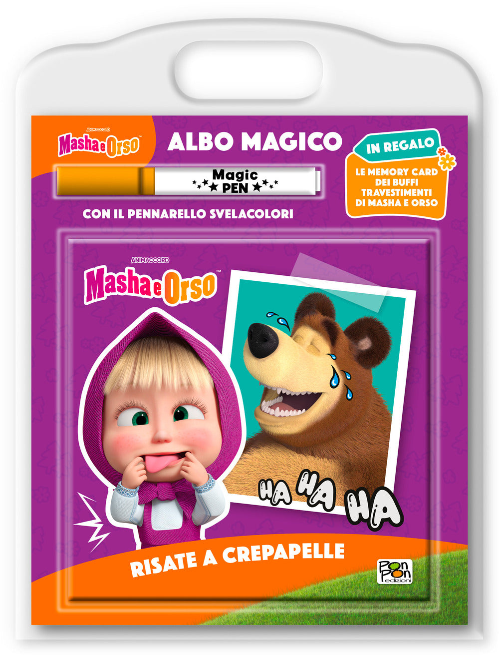 Copertina del libro MASHA E ORSO. ALBO MAGICO. RISATE A CREP