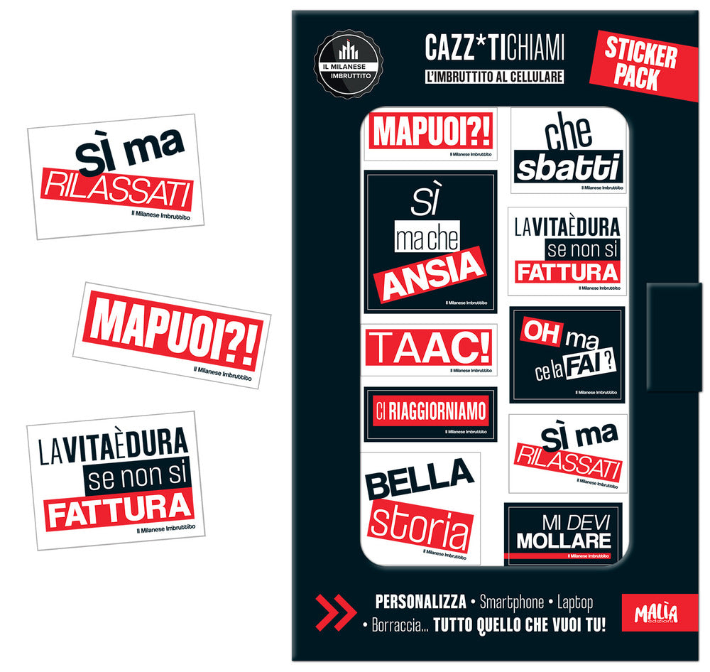 Copertina del libro IL MILANESE IMBRUTTITO. STICKER PACK. CA