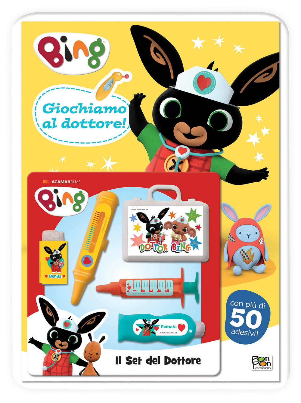 Copertina del libro BING. GIOCHIAMO AL DOTTORE+GADGET