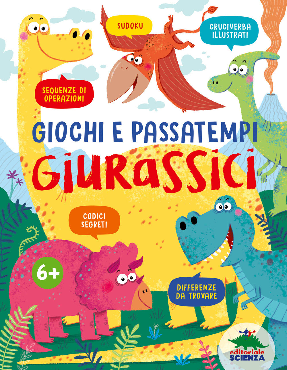 Copertina del libro GIOCHI E PASSATEMPI GIURASSICI