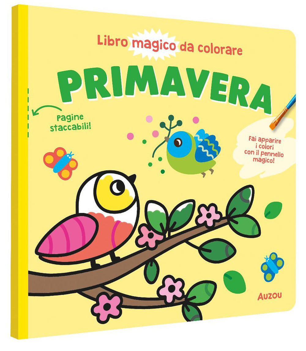 Copertina del libro PRIMAVERA. LIBRO MAGICO DA COLORARE. EDI