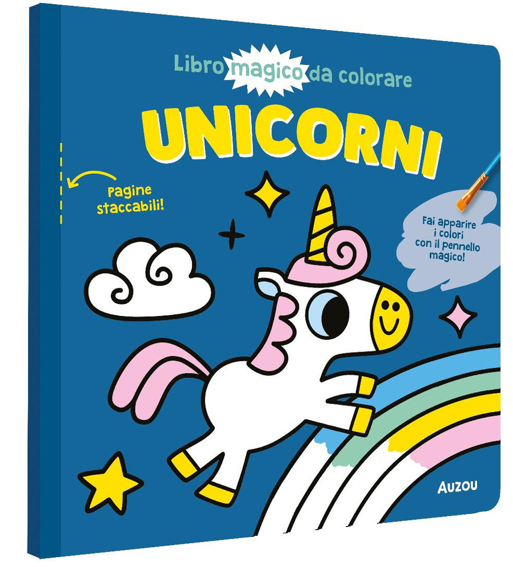Copertina del libro UNICORNI. LIBRO MAGICO DA COLORARE. EDIZ