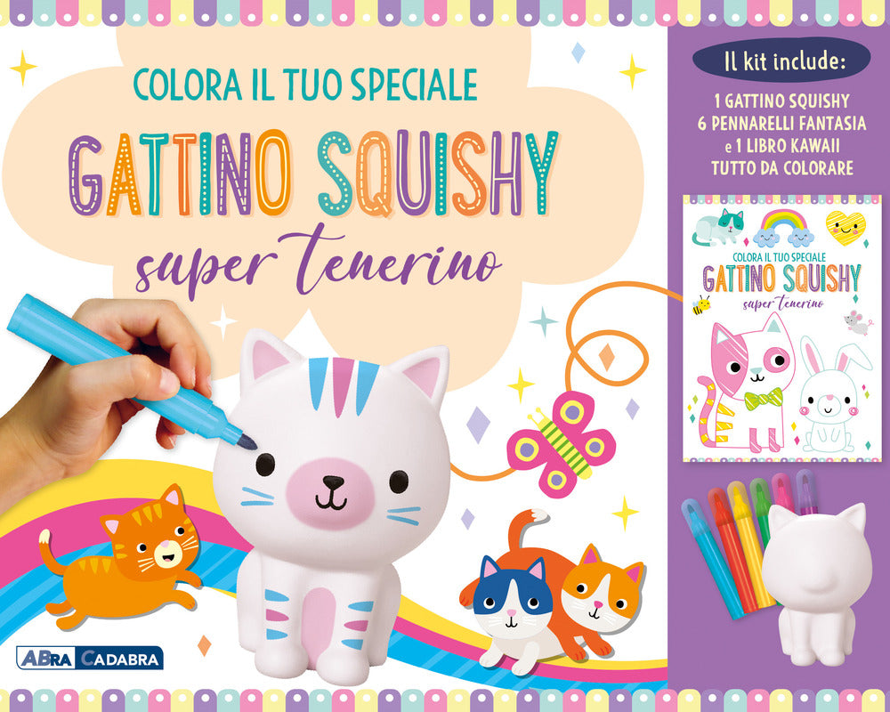 Copertina del libro COLORA IL TUO SPECIALE GATTINO SQUISHY