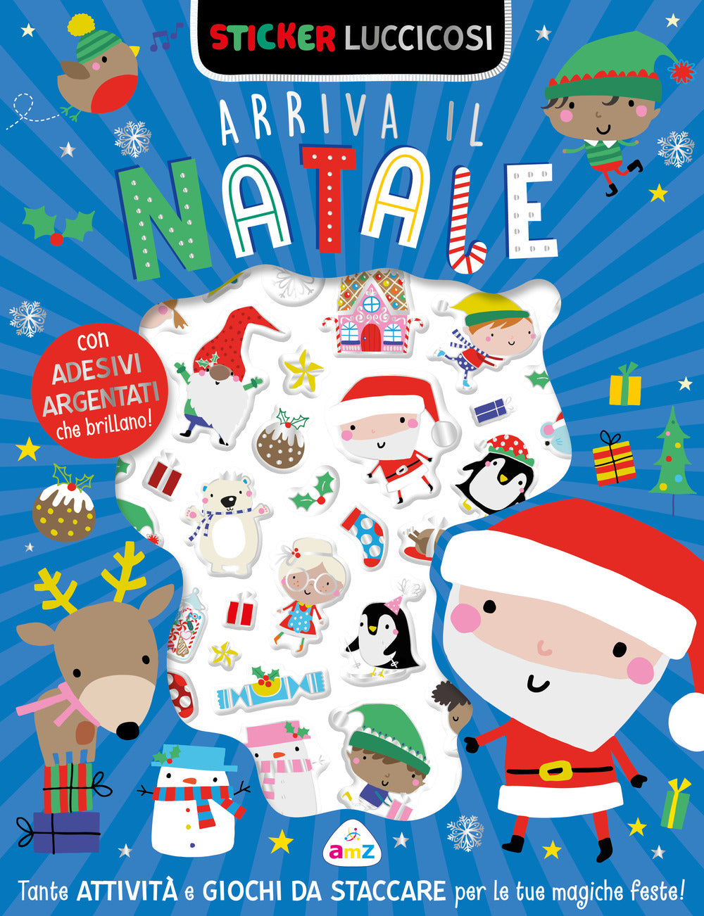 Copertina del libro STICKER LUCCICOSI ARRIVA IL NATALE