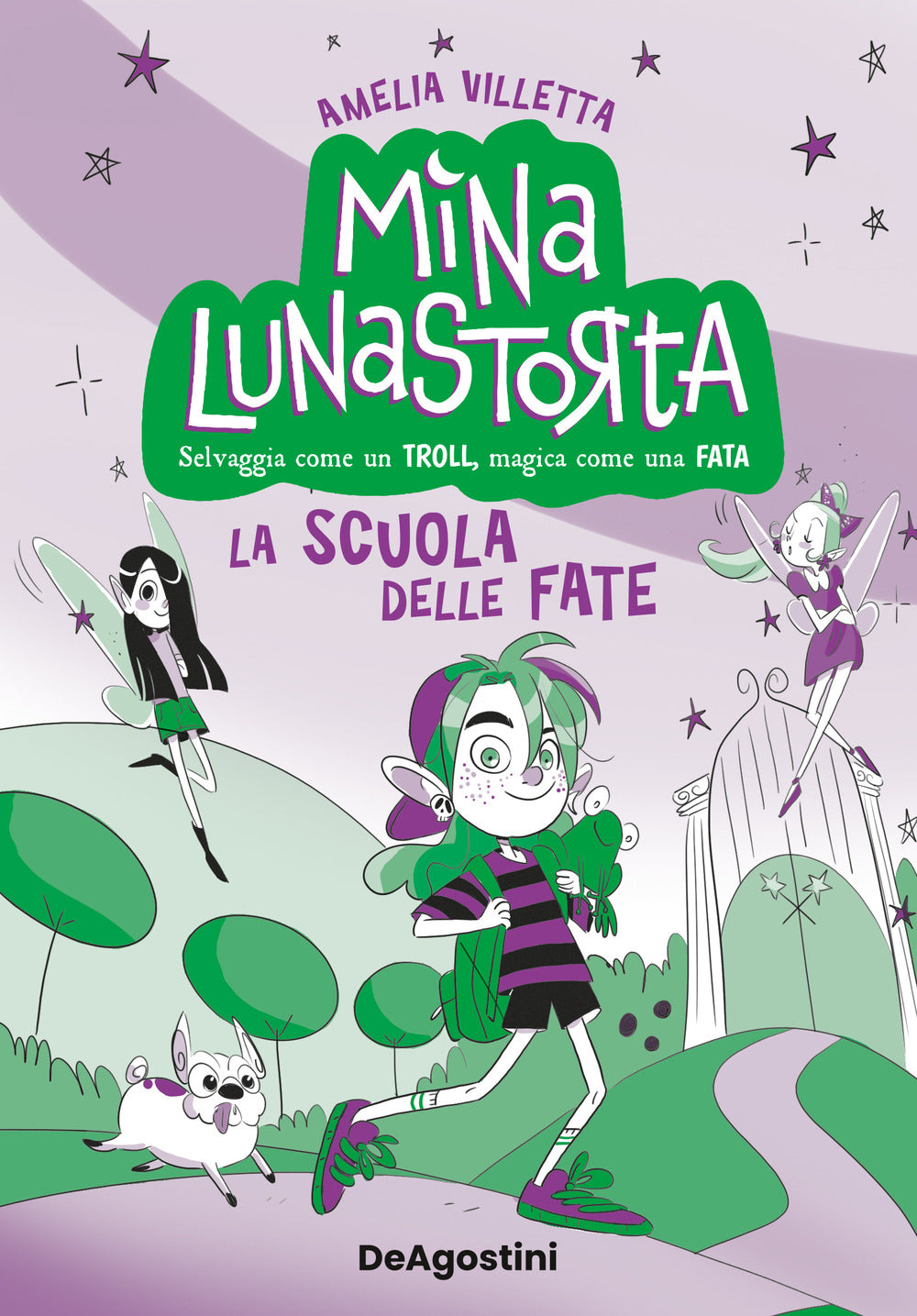Copertina del libro MINA LUNASTORTA VOL 1 - LA SCUOLA DELLE