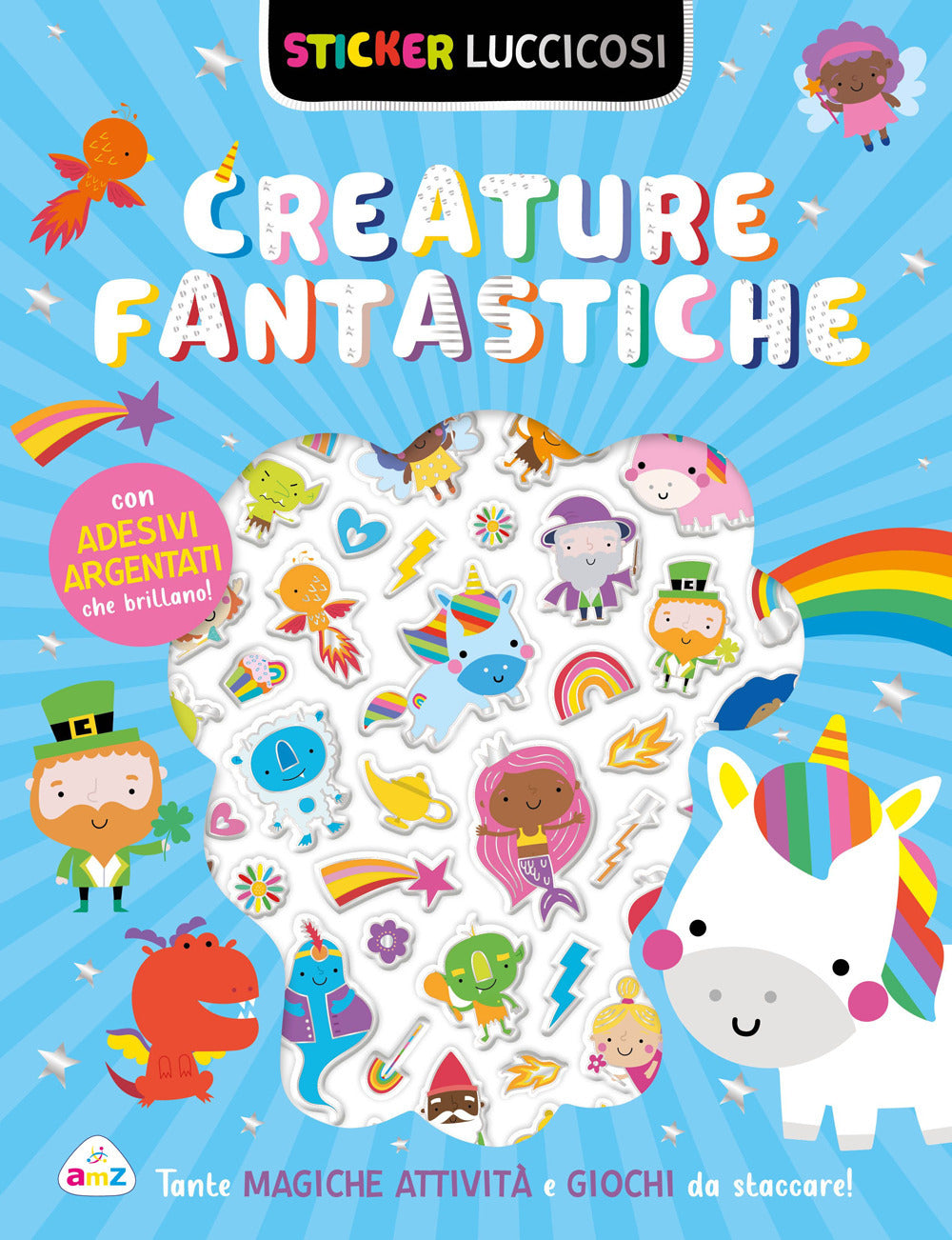 Copertina del libro STICKER LUCCICOSI CREATURE FANTASTICHE