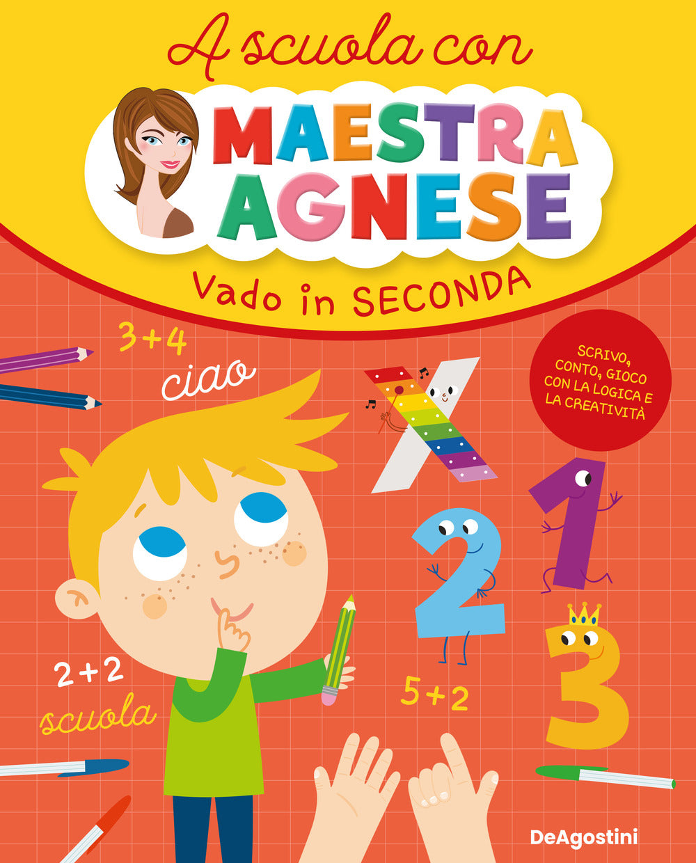 Copertina del libro A SCUOLA CON MAESTRA AGNESE. VADO IN SEC Immagine principale del prodotto
