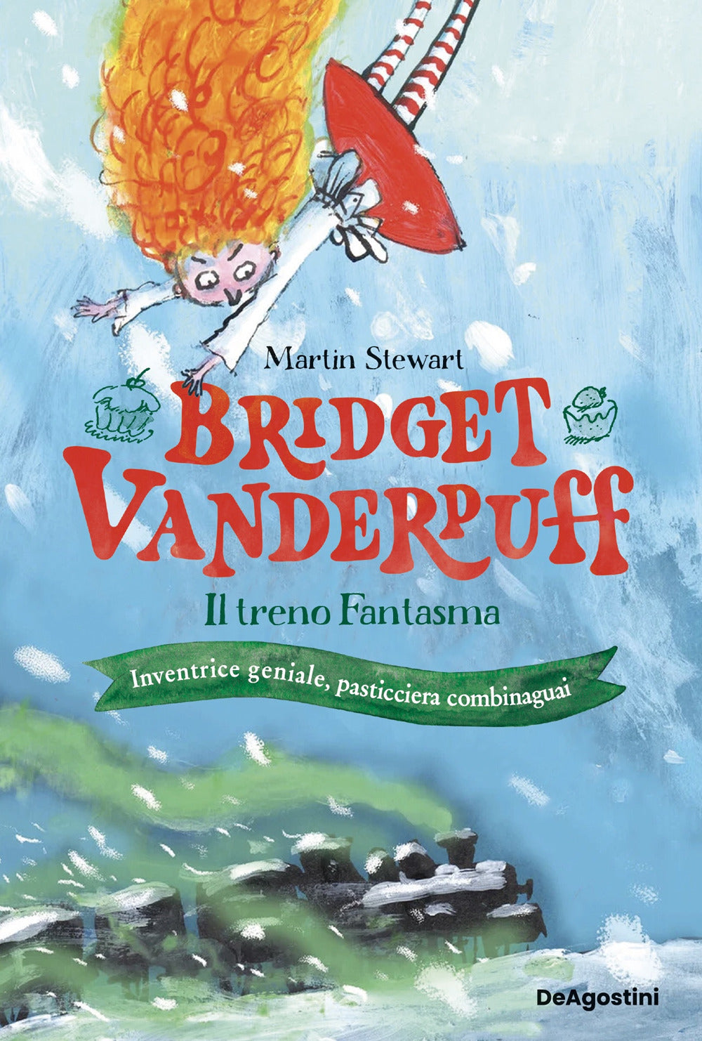 Copertina del libro BRIDGET VANDERPUFF E IL TRENO FANTASMA