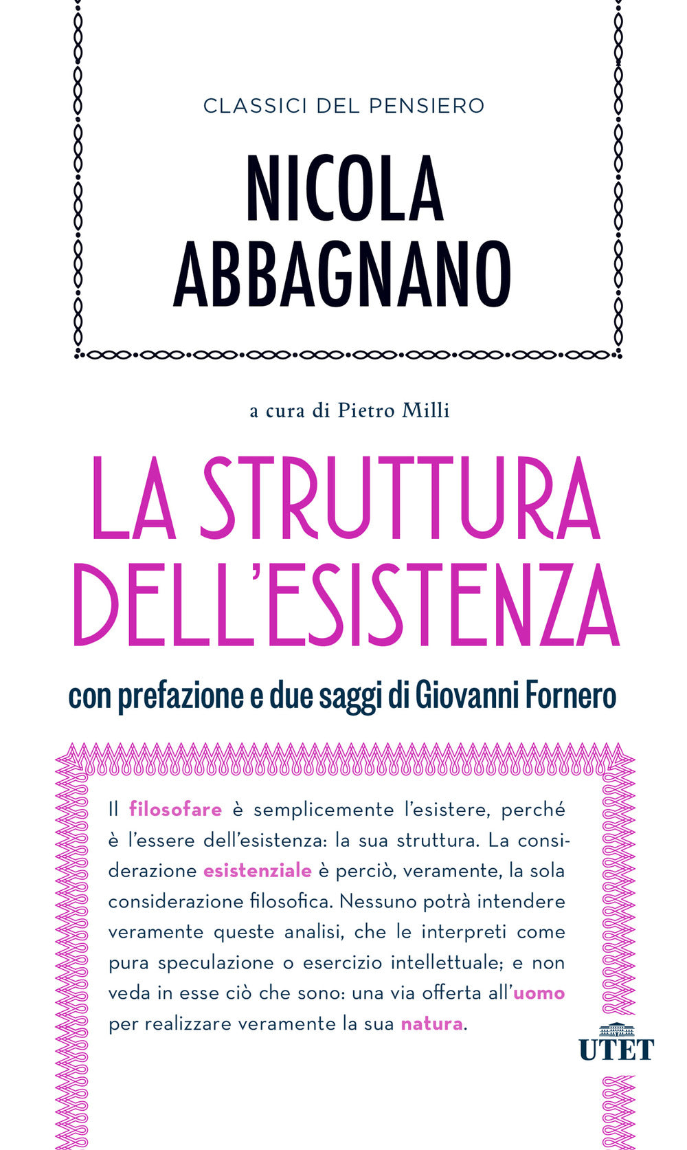 Copertina del libro LA STRUTTURA DELL'ESISTENZA