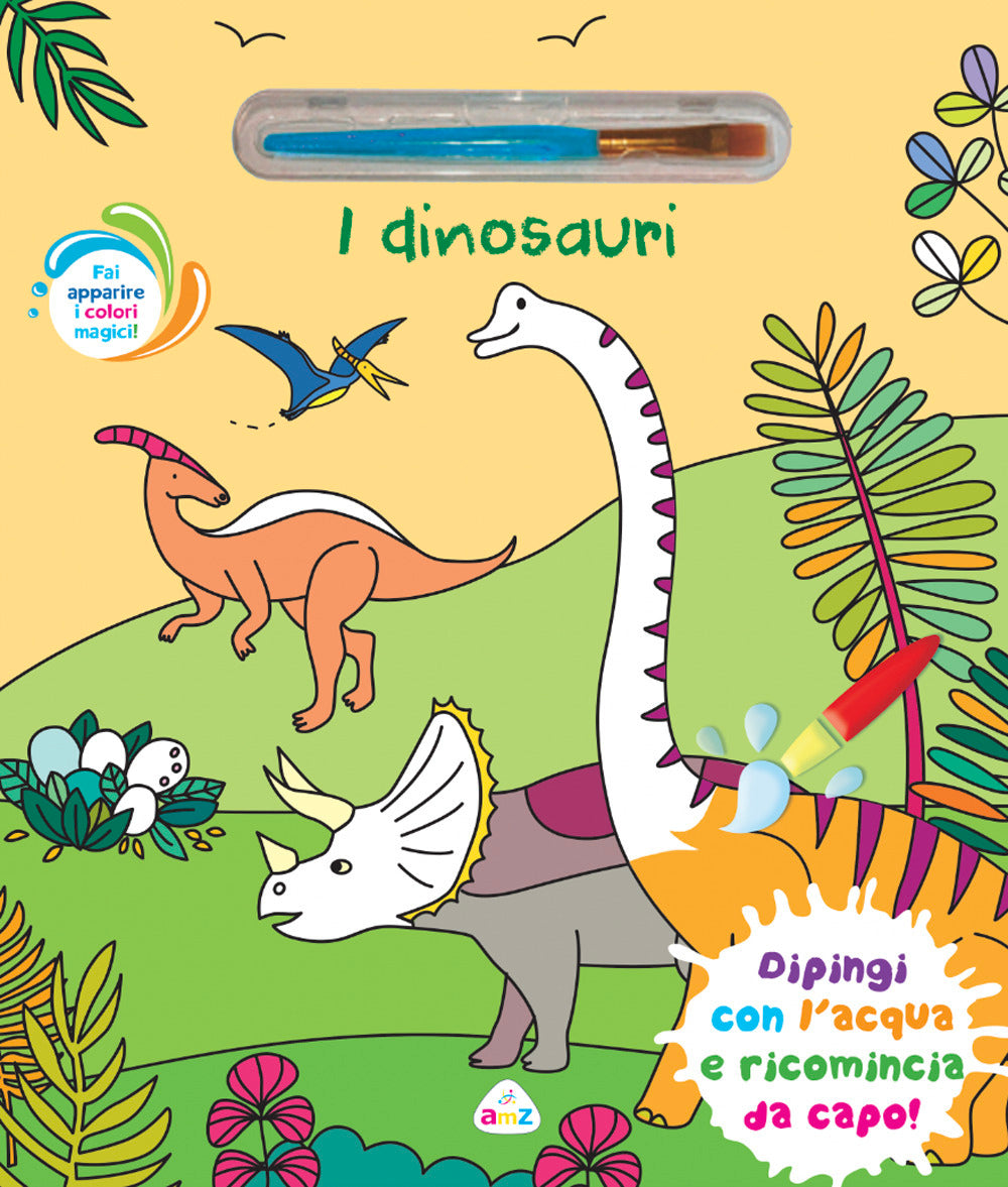 Copertina del libro DINOSAURI (CON PENNELLO MAGICO)