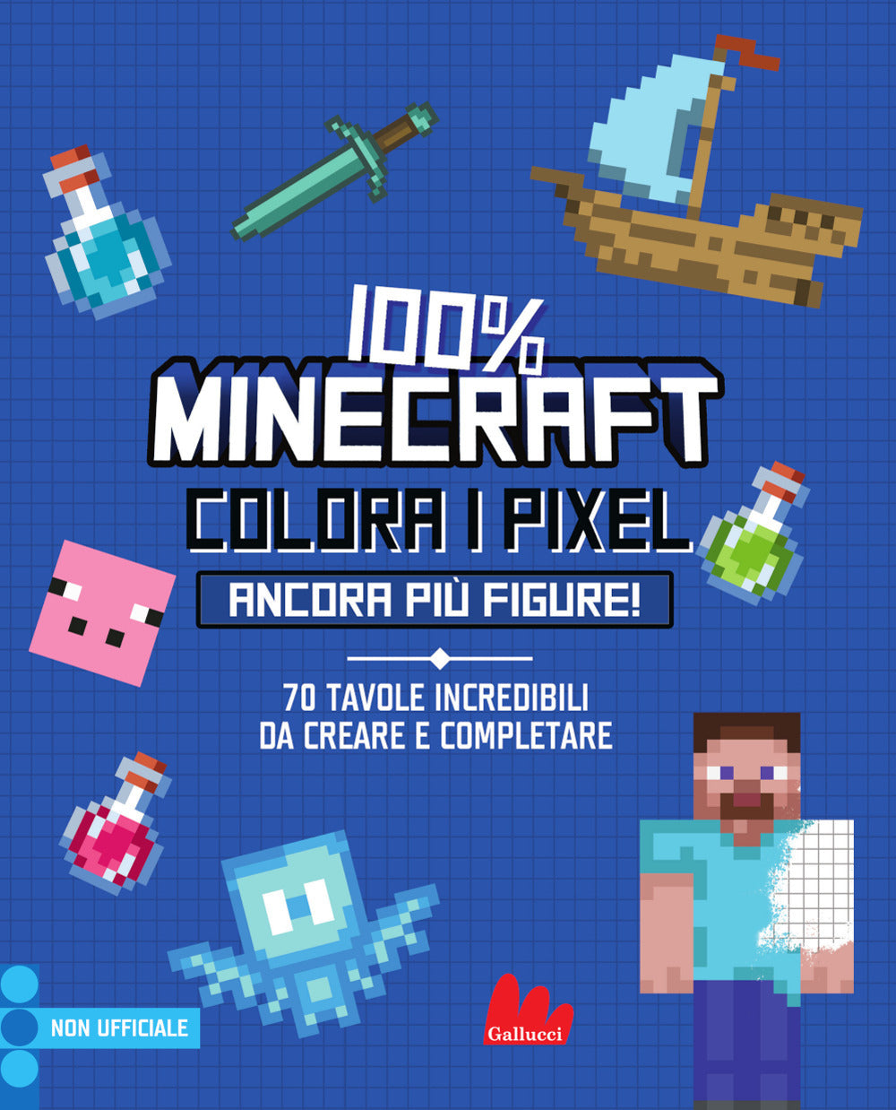 Copertina del libro 100% MINECRAFT. ANCORA PIÙ FIGURE Immagine principale del prodotto