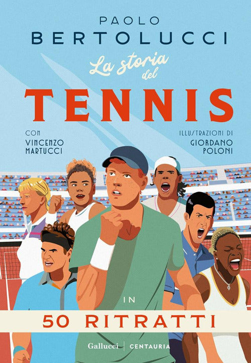 Copertina del libro LA STORIA DEL TENNIS IN 50 RIT