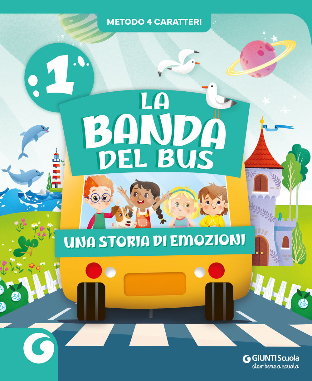 Copertina del libro LA BANDA DEL BUS METODO 4 CARATTERI 1