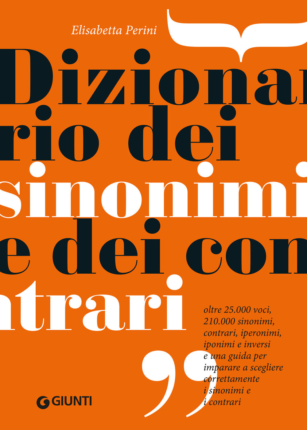 Copertina del libro DIZIONARIO DEI SINONIMI E CONTRARI