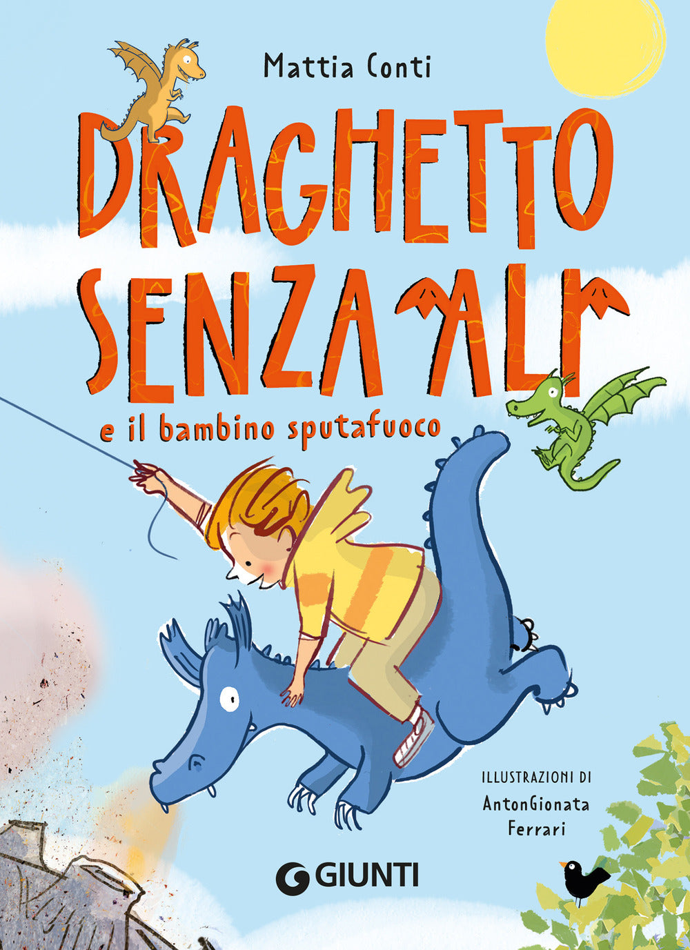 Copertina del libro DRAGHETTO SENZ'ALI E IL BAMBINO SPUTAFUO