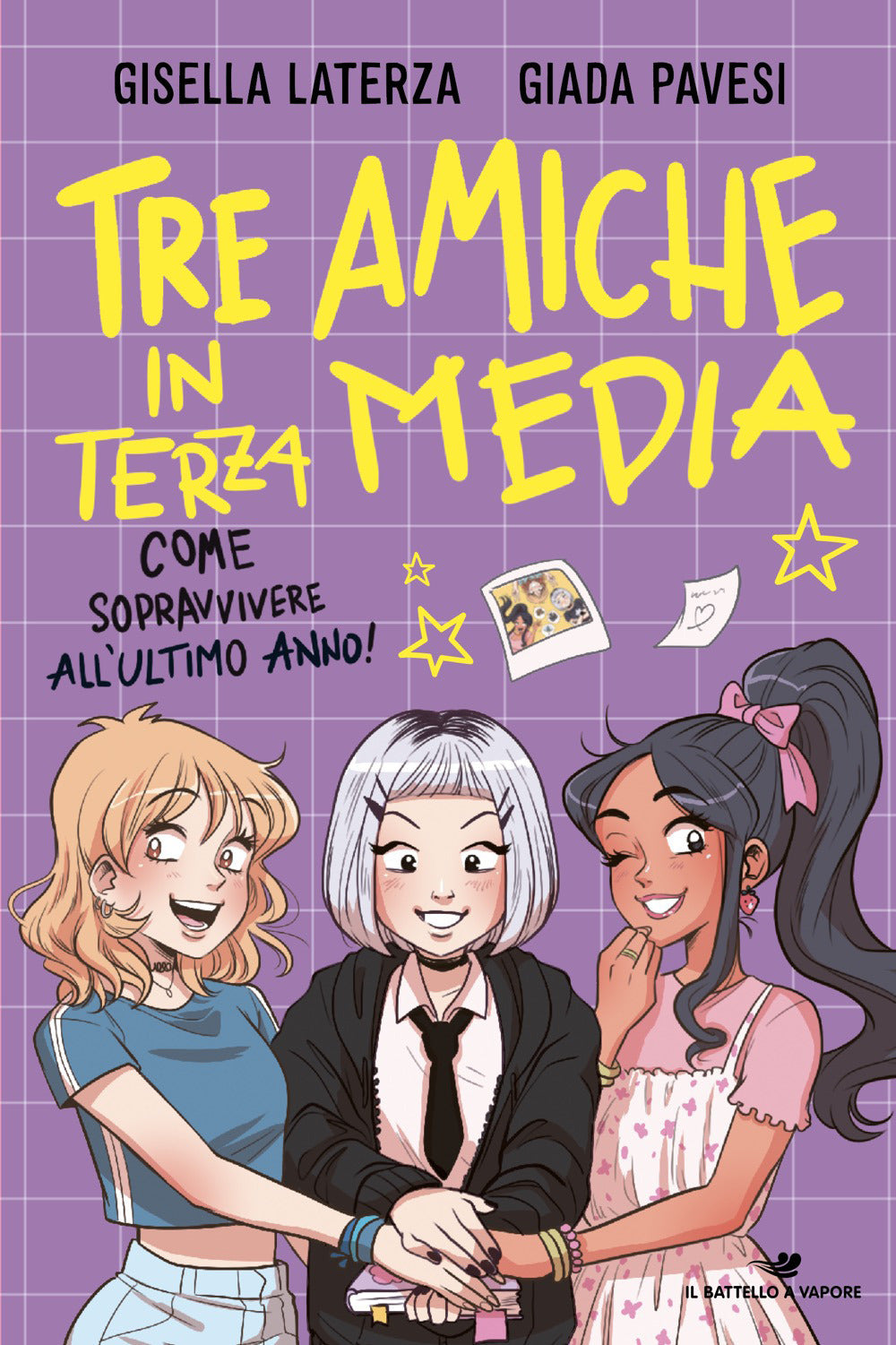 Copertina del libro TRE AMICHE IN TERZA MEDIA