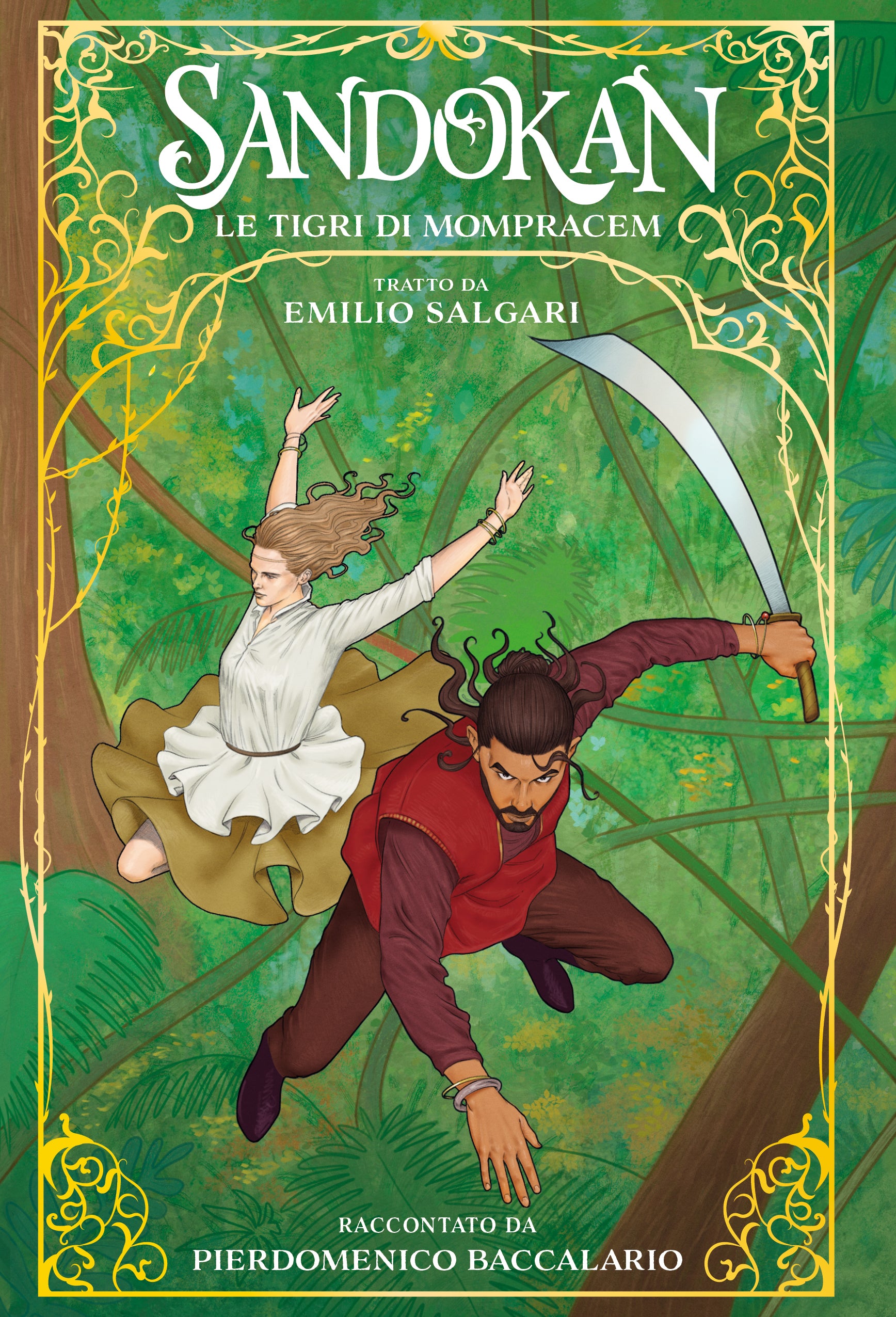 Copertina del libro SANDOKAN LE TIGRI DI MOMPRACEM