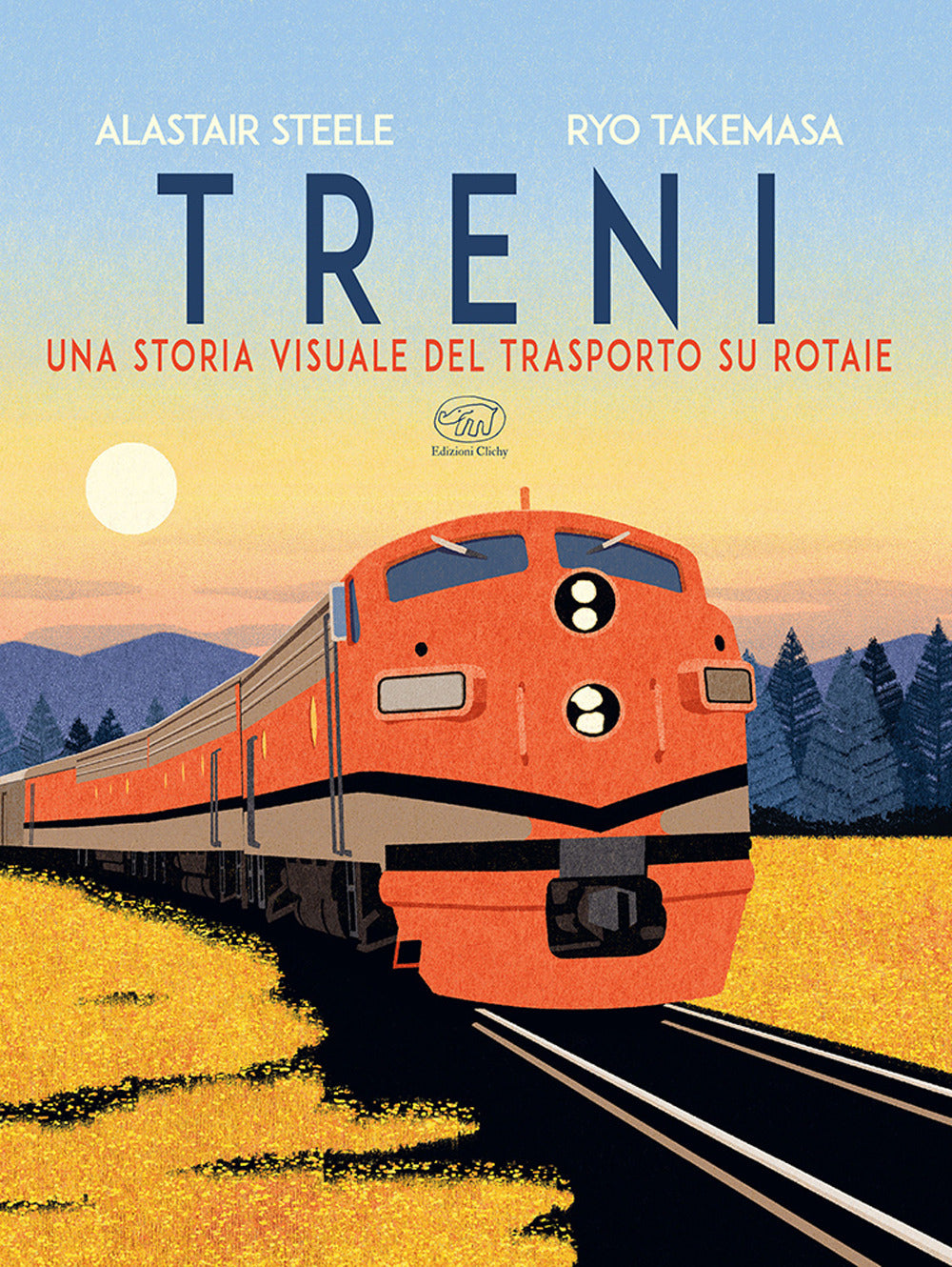 Copertina del libro TRENI. UNA STORIA VISUALE DEL TRASPORTO