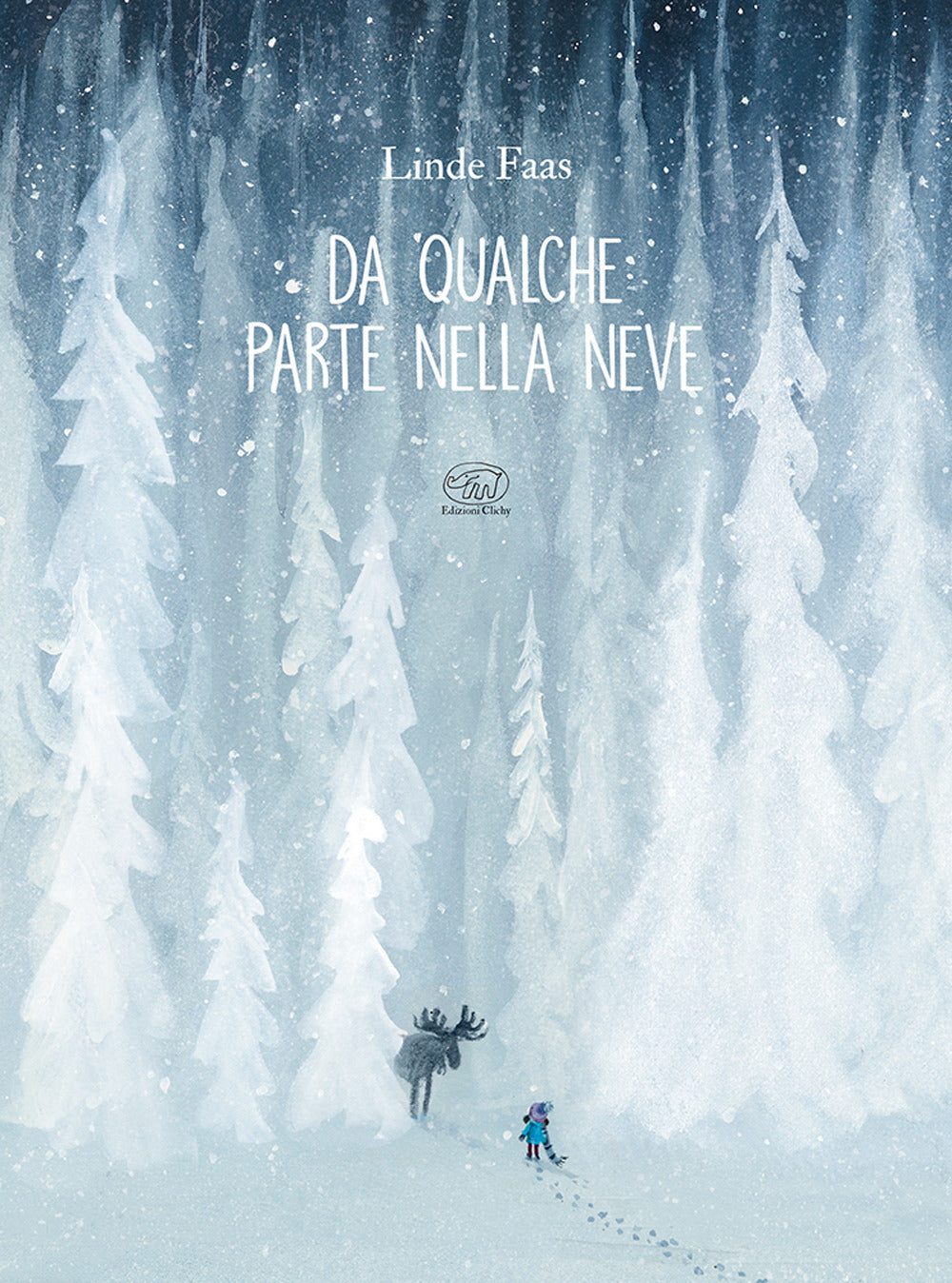 Copertina del libro DA QUALCHE PARTE NELLA NEVE. EDIZ. A COL