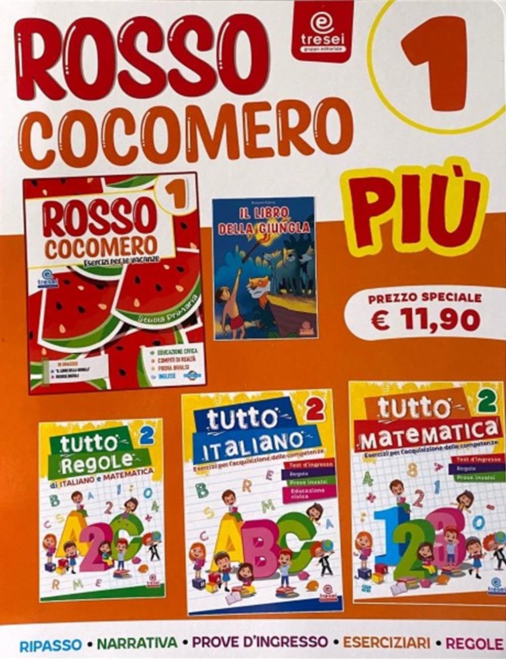 Copertina del libro ROSSO COCOMERO PIU 1 Immagine principale del prodotto