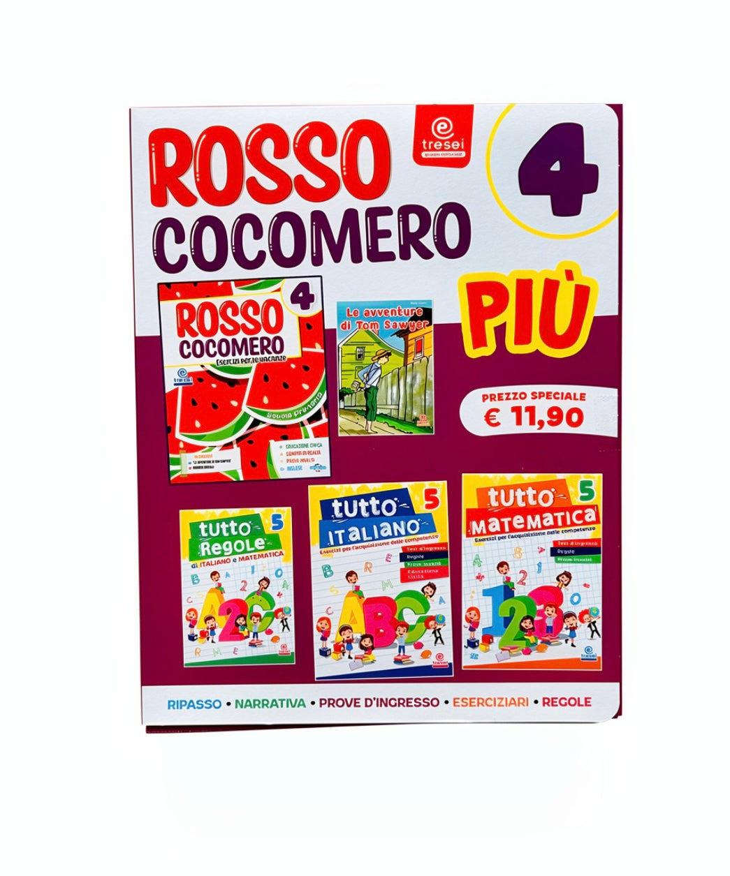 Copertina del libro ROSSO COCOMERO PIU' 4 Immagine principale del prodotto