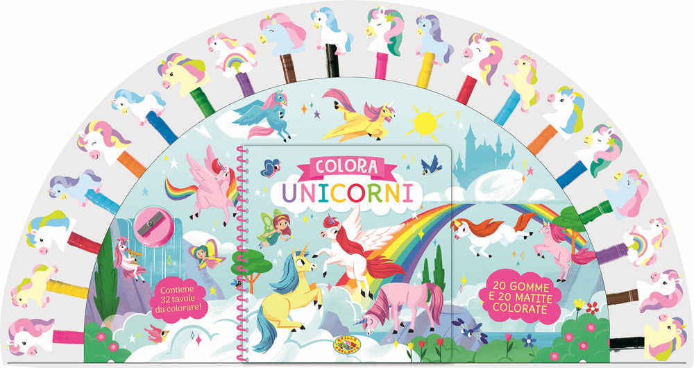 Copertina del libro COLORA - UNICORNI