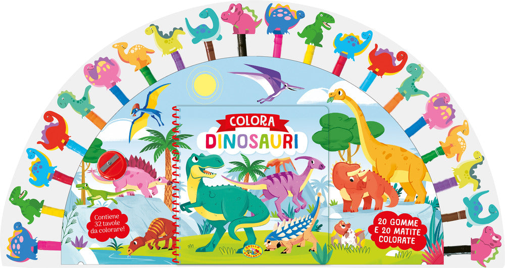 Copertina del libro COLORA - DINOSAURI