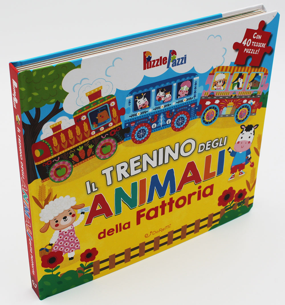 Copertina del libro TRENINO  ANIMALI FATTORIA
