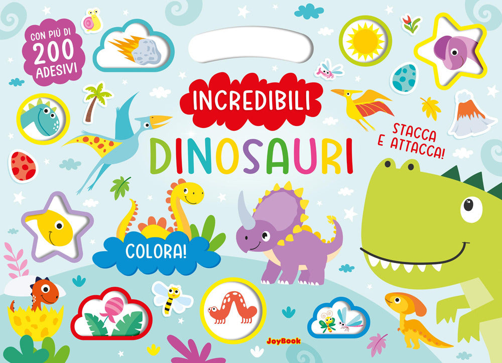 Copertina del libro INCREDIBILI DINOSAURI - STICKER
