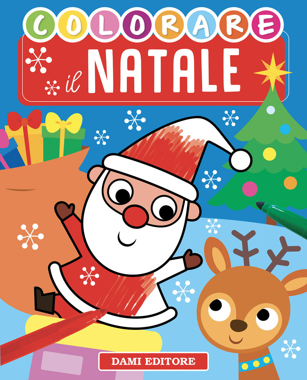 Copertina del libro COLORARE NATALE