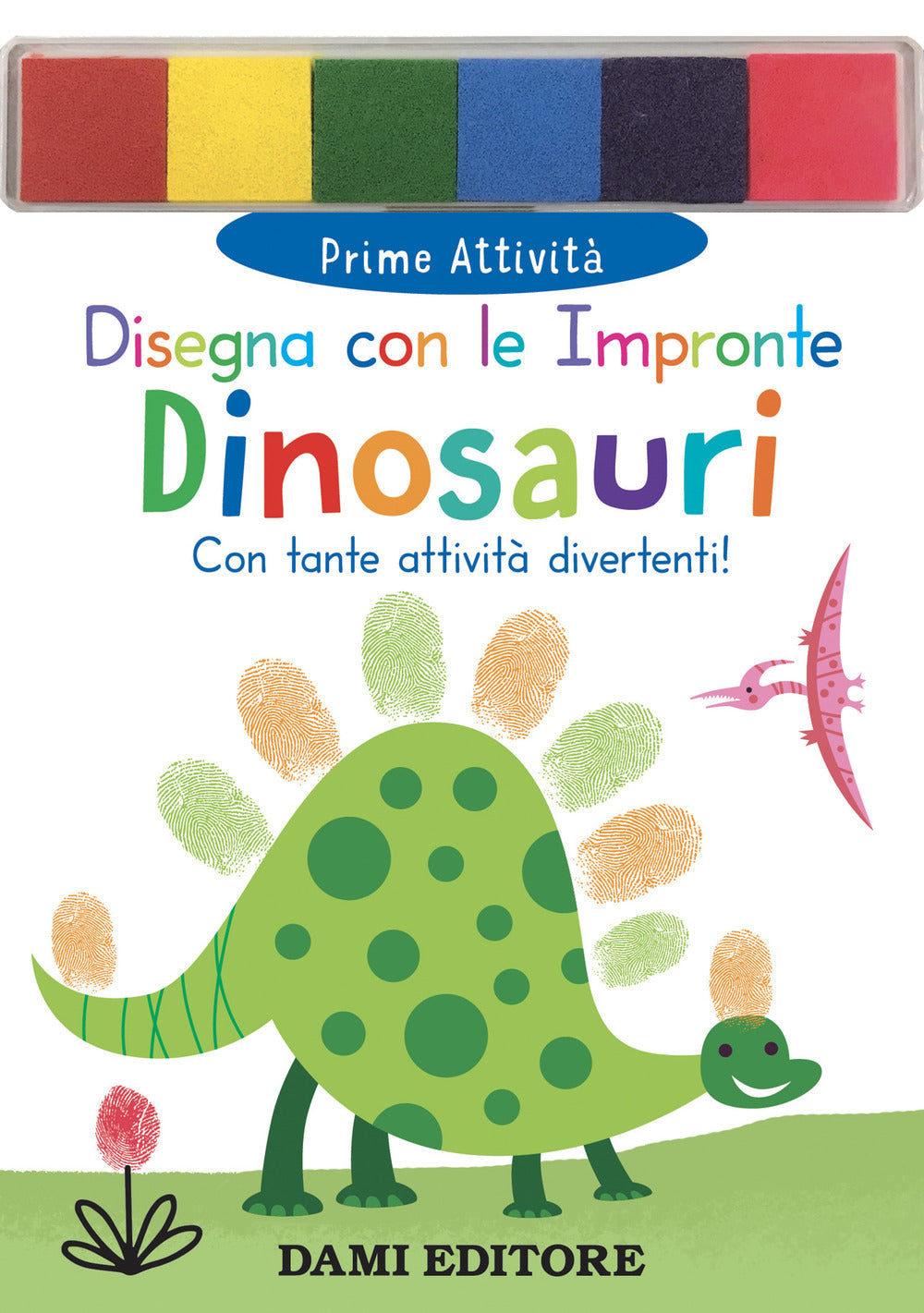 Copertina del libro DISEGNA CON LE IMPRONTE - DINOSAURI