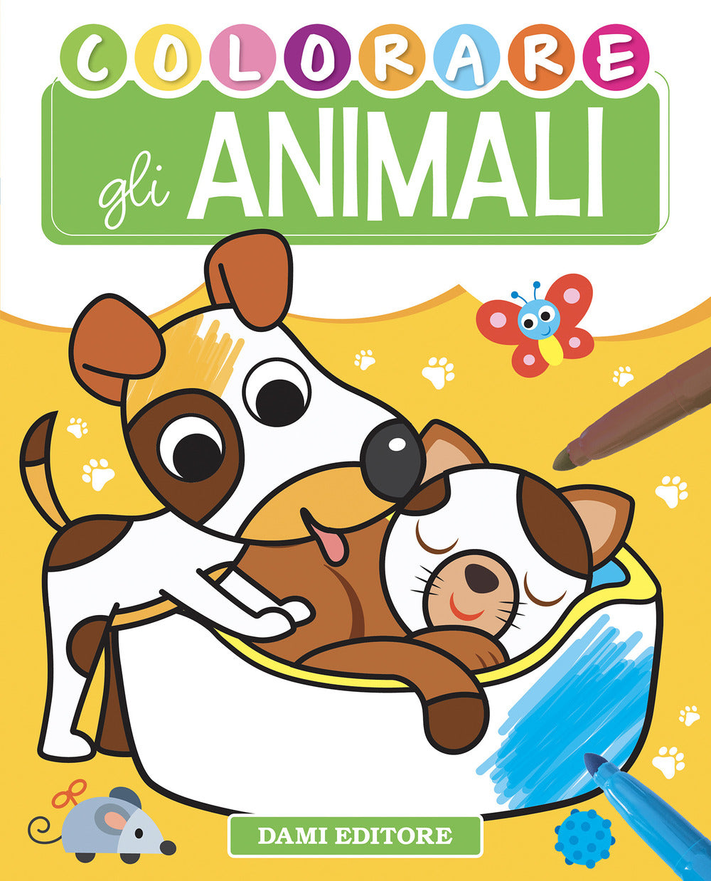 Copertina del libro COLORARE GLI ANIMALI