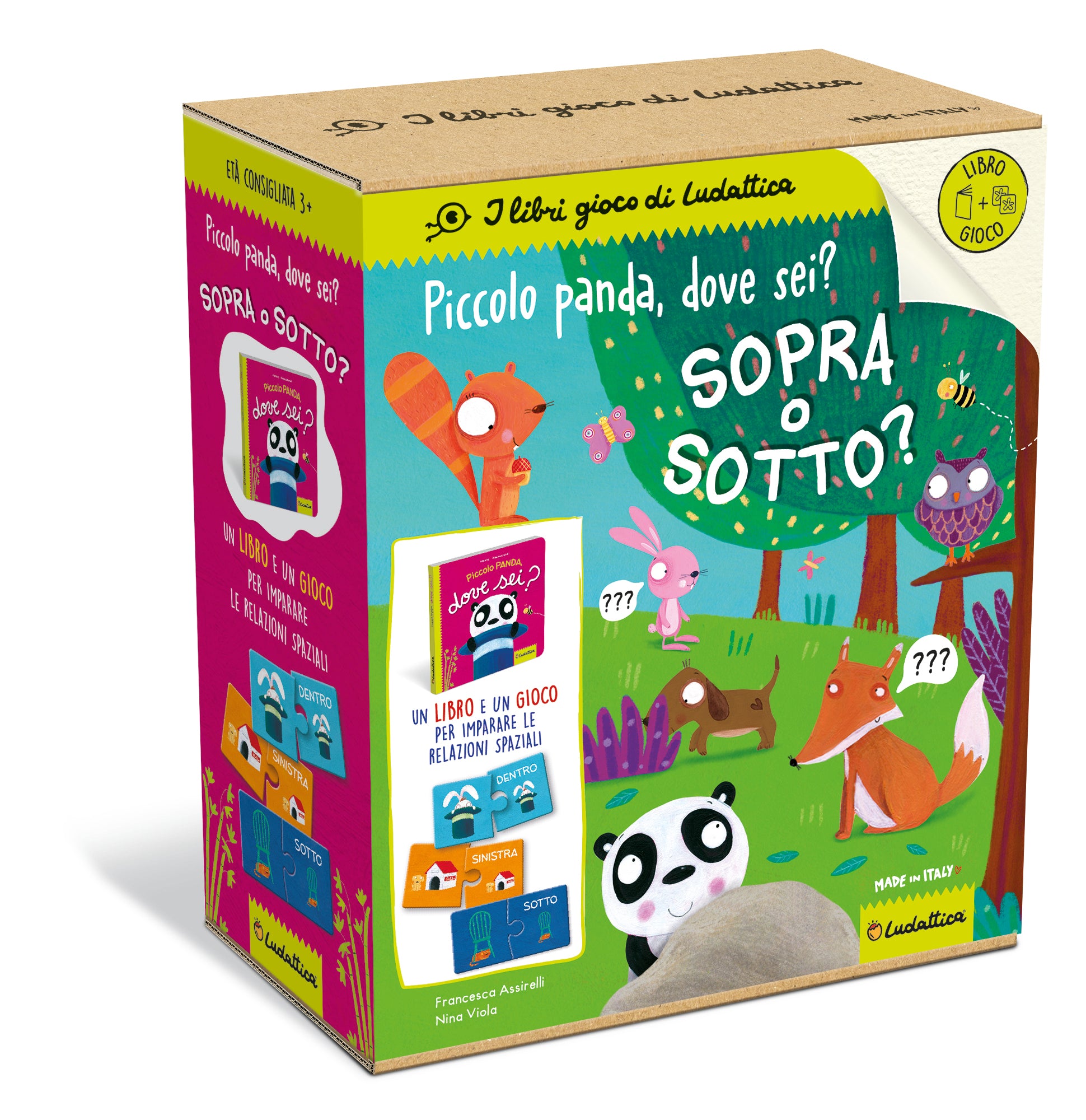 Copertina del libro PICCOLO PANDA DOVE SEI? SOPRA O SOTTO? Immagine principale del prodotto