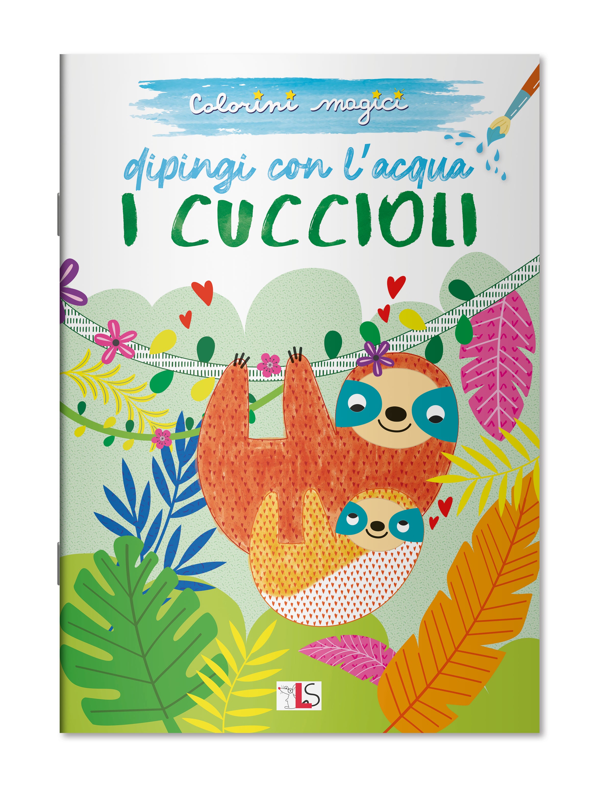 Copertina del libro CUCCIOLI. DIPINGO CON L'ACQUA