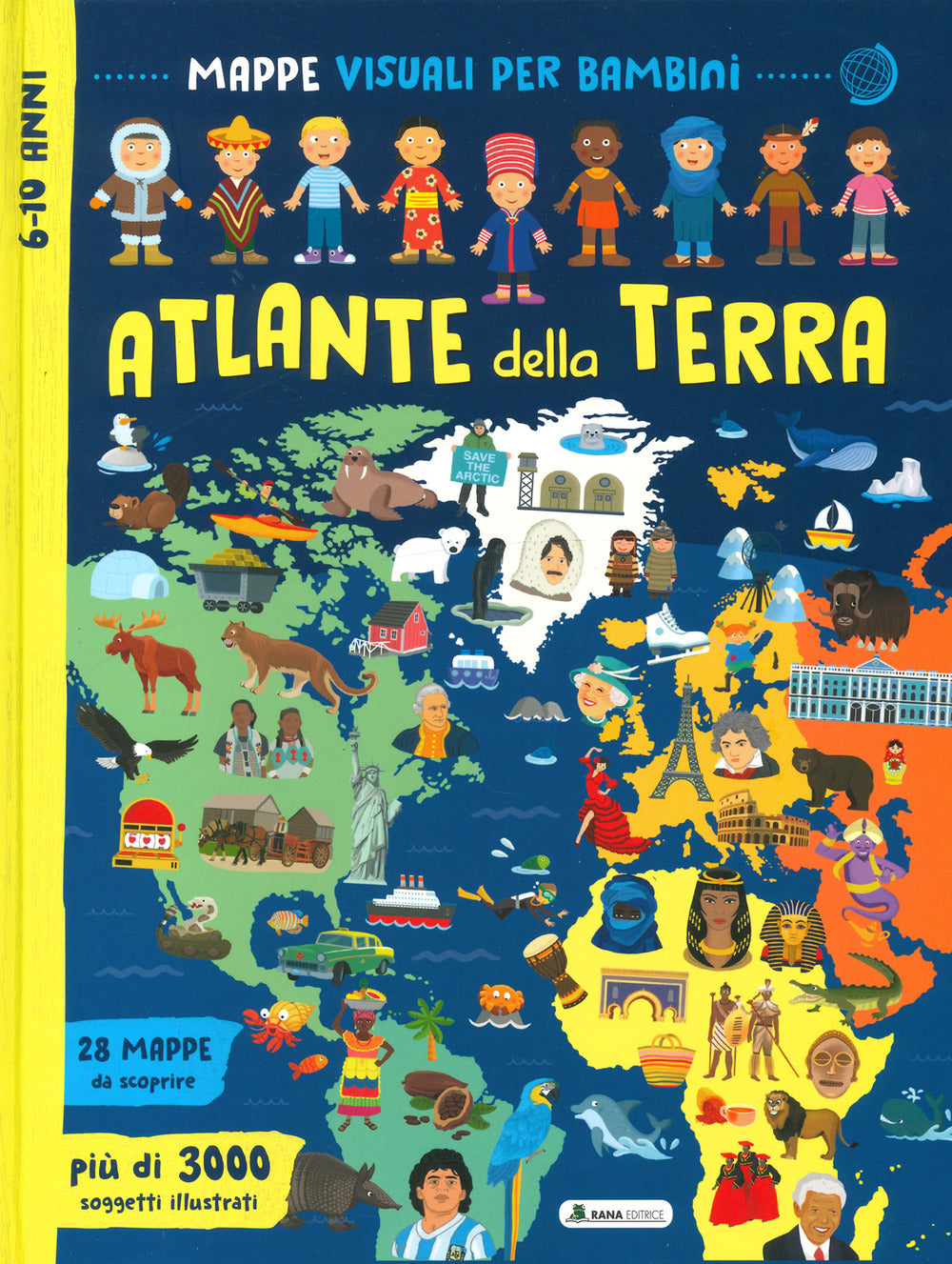 Copertina del libro ATLANTE DELLA TERRA. MAPPE VISUALI. EDIZ
