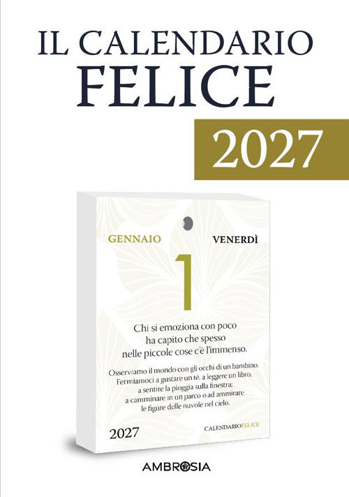Copertina del libro CALENDARIO FELICE - RICARICA