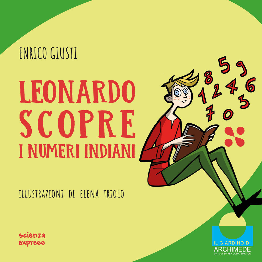 Copertina del libro LEONARDO SCOPRE I NUMERI INDIA
