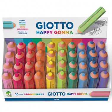 GOMMA HAPPY GIOTTO COLORI ARCOBALENO Immagine principale del prodotto