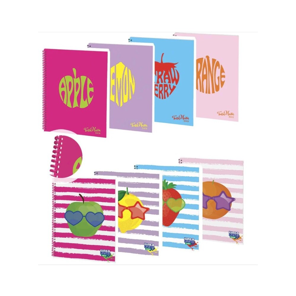 Notebook A6 Tinta Unita Juice Fogli Bianchi Copertina Rigida Profumata con Clip Immagine principale del prodotto